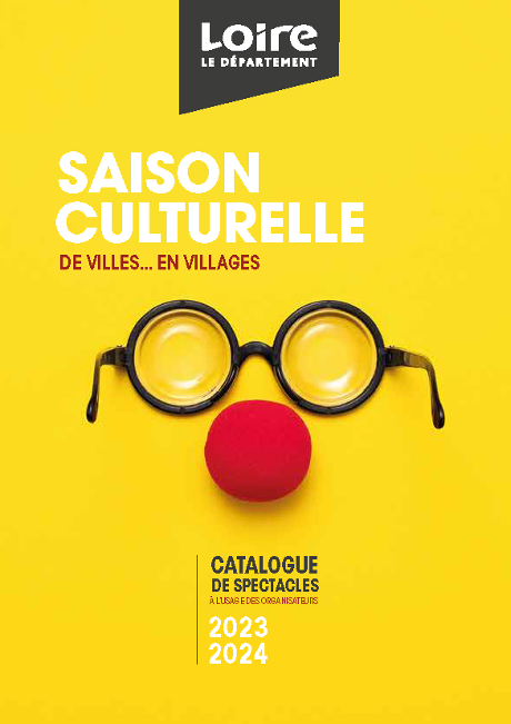 Couverture catalogue saison culturelle 2023-2024